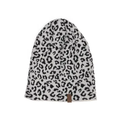 Beaniehue (Hvid, Sort) fra Andi Bagus Akryl, Bomuld, Uld
