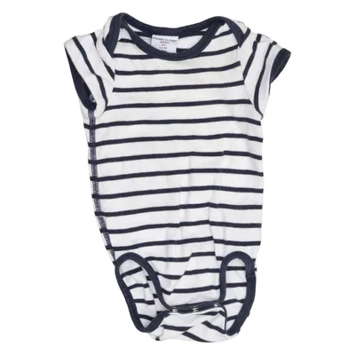 Romper (Blauw, Wit) van Polarn O. Pyret Organisch katoen