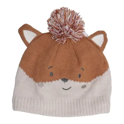 Bobble hat (Brown, Beige) from Sergent Major Acrylic, Polyester
