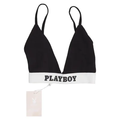 Bralette (PLAYBOY TRIANGLE BRA) from Playboy x Missguided Cotton, Elastane, Polyester