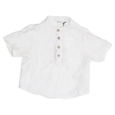Short sleeve shirt (White) from Lil' Atelier Organic cotton
