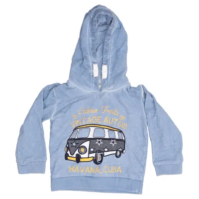 Kapuzenpullover (Blau) von Crafted Baumwolle