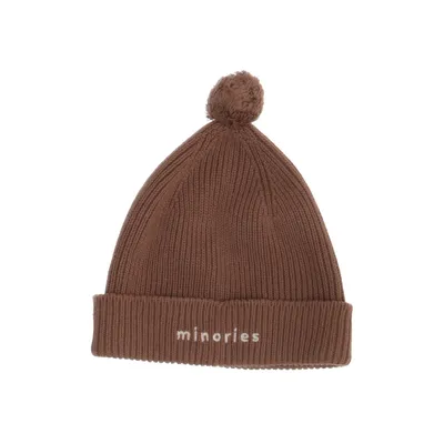 Bobble hat (Brown) from Minories Cotton