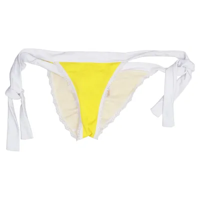 Bikiniunderdel (Vit, Gul) från Love by Lola Elastan, Polyester