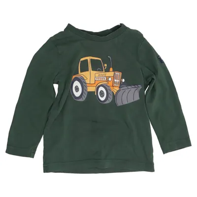Long sleeve T-shirt (Green) from Polarn O. Pyret Elastane, Organic cotton