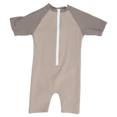 UV beschermende kleding (Beige, Bruin) van Petit Crabe Elastaan, Polyamide