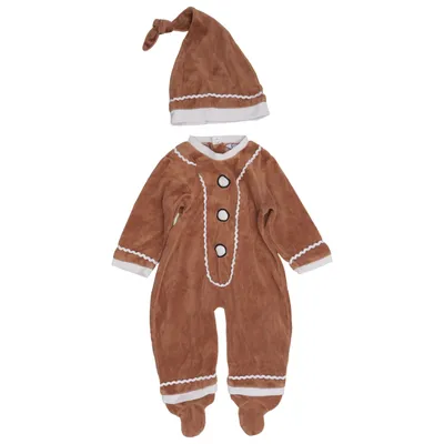Rompers (Brown, White) from Baby by Ellos Cotton, Polyester