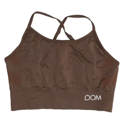 Sports bra (Brown) from Drop of Mindfulness Elastane, Polyamide