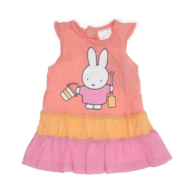 Klänning (Rosa, Orange, Vit) från Miffy Bomull