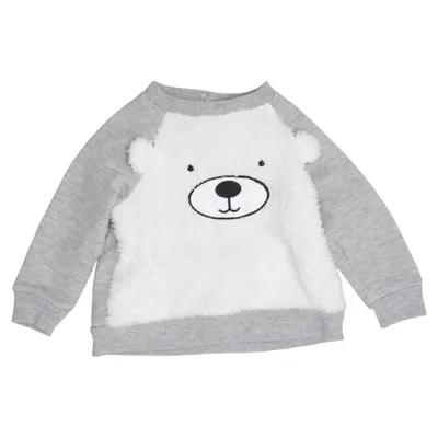 Sweatshirt (Grijs, Wit) van Citat Katoen, Polyester