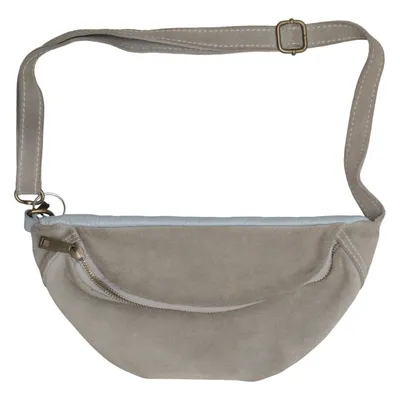 Waist bag (Gray, Blue) from Borse in Pelle