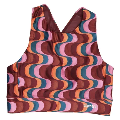 Sports bra (Brown, Pink, Blue, Multicolored) from Stronger Elastane, Polyester