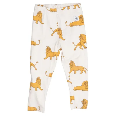 Leggings (Beige, Yellow) from Disney x Polarn O. Pyret Elastane, Organic cotton