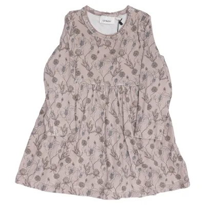 Dress (Beige, Multicolored) from Lil' Atelier Elastane, Modal, Organic cotton