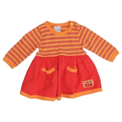 Kleid (Orange, Rot, Mehrfarbig) von Baby Baby Baumwolle