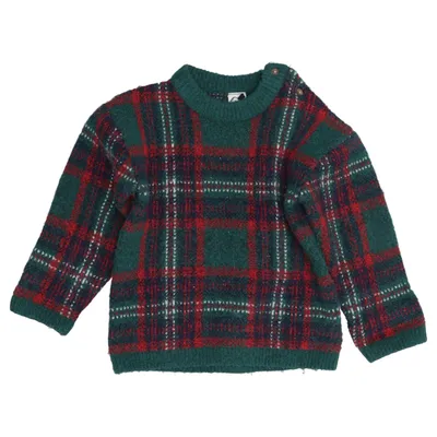 Sweater (Green, Multicolored) from H&M Baby Wool, Elastane, Cotton, Polyamide