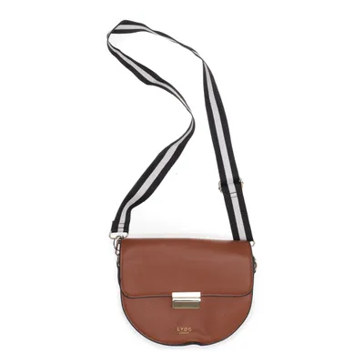 Axelremsväska (Brun, Svart, Vit) från LYDC London