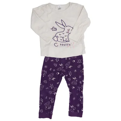Pajamas (White, Purple) from LC Waikiki Baby Cotton