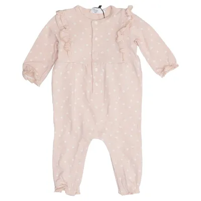 Barboteuse (Rose) de Feetje Élasthane, Coton biologique