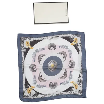 Mouchoir (Gris, Rose, Multicolore) Soie