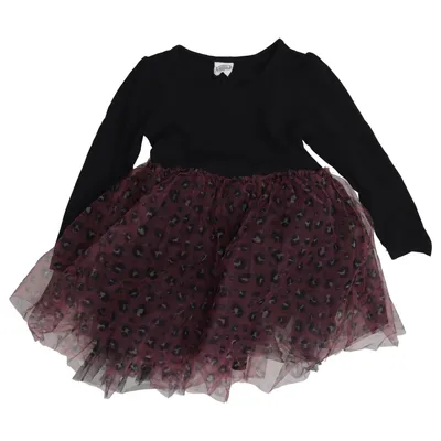 Jurk (Zwart, Roze, Meerkleurig) van Cool Club by SMYK Katoen, Elastaan, Polyester