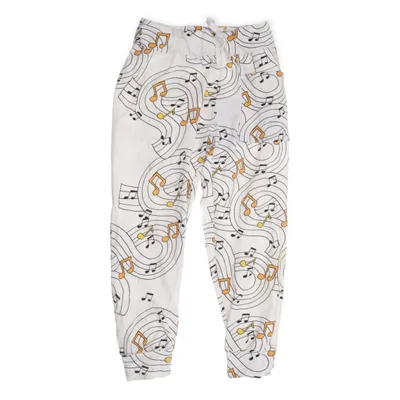 Pyjamasbyxor (Vit, Flerfärgad) från Mini Rodini Elastan, Ekologisk bomull