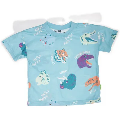 T-shirt (Blå, Flerfärgad) från MSBB Bomull