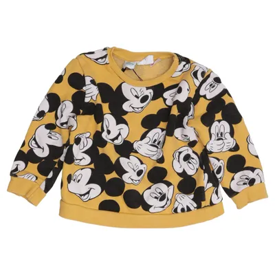 Sweatshirt (Jaune, Noir, Blanc) de Disney Baby Coton, Polyester