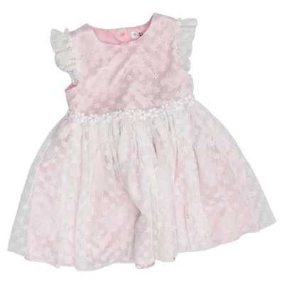Bloemenmeisjes jurk (Roze, Wit) van Baby Baby Polyester