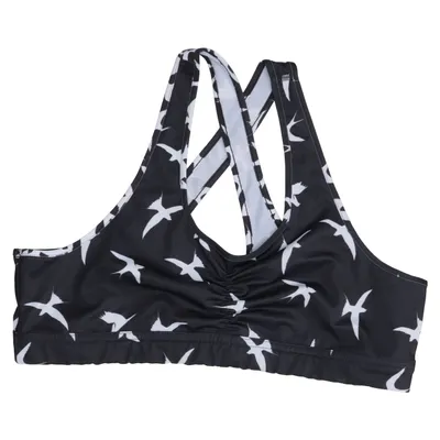 Sports bra (Black, White) from Saprema Elastane, Polyester