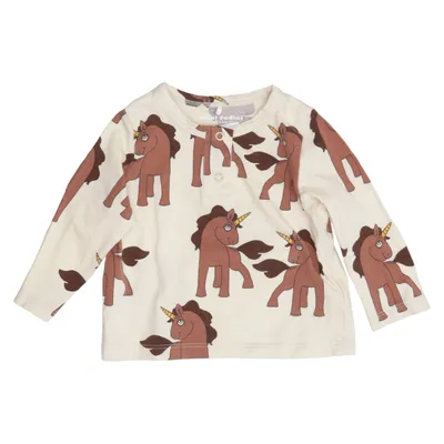 Farfarströja (Beige, Brun) från Mini Rodini Bomull, Elastan