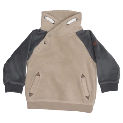 Fleece sweater (Beige, Gray) from Topomini Recycled polyester