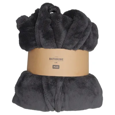 Bathrobe (Gray) from Jysk Polyester