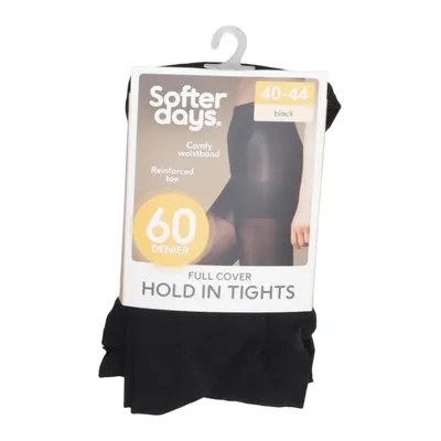 Nylon sokken (Zwart) van Softer Days Elastaan, Polyamide