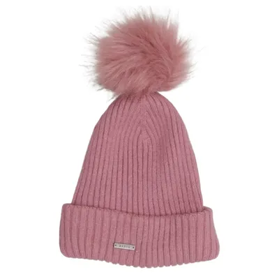 Bonnet à pompon (Rose) de Barts Polyamide, Polyester, Viscose
