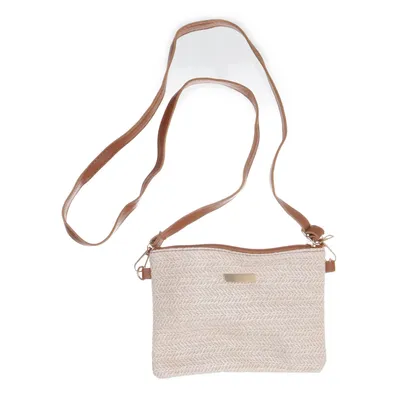Skuldertaske (Beige, Brun)
