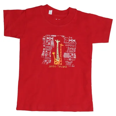 T-shirt (Red, Multicolored) from Montana
