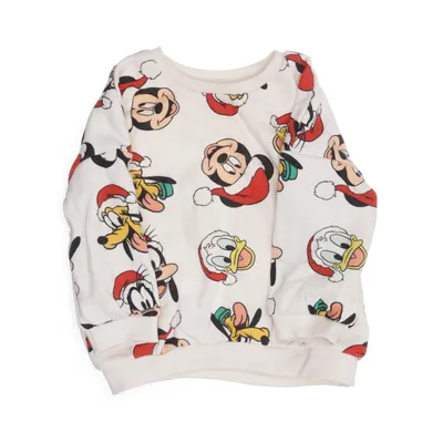 Sweatshirt (White, Multicolored) from Disney Cotton, Polyester