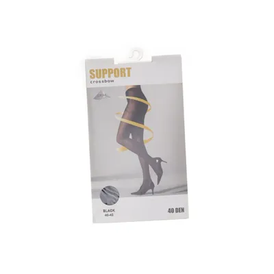 Nylonstrumpbyxor (Svart) från Support Elastan, Polyamid