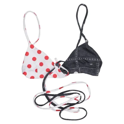 Haut de bikini (Blanc, Rouge, Noir) de Saks Potts