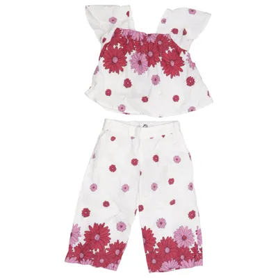 Set (Wit, Rood, Roze) van Zara Katoen