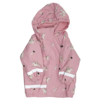 Regenjack (Roze, Meerkleurig) van Mywear Young Polyester, Polyurethaan