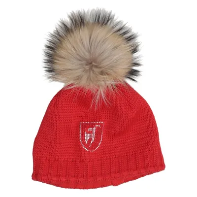 Bobble hat (Red) from Toni Sailer Acrylic, Wool