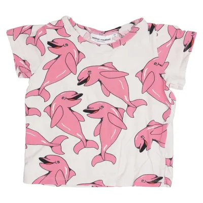 T-shirt (Beige, Rosa, Flerfärgad) från Mini Rodini Elastan, Ekologisk bomull
