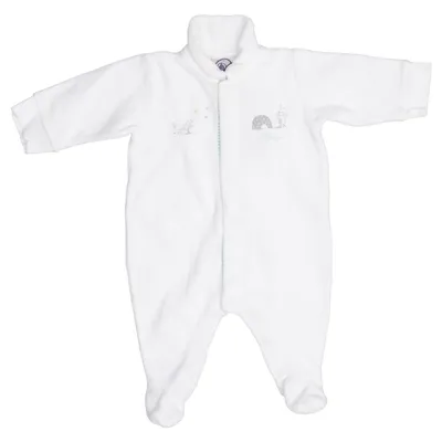Barboteuse (Blanc) de Petit Bateau Coton, Polyester