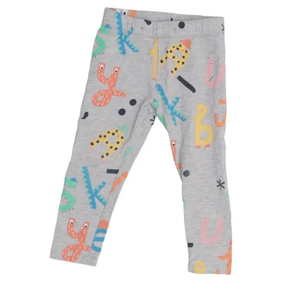 Leggings (Grå, Flerfarvet) fra Lindex Kids Bomuld, Elastan, Viscose