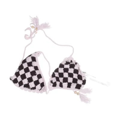 Bikini top (Pink, Black, White) from Out from Under Cotton
