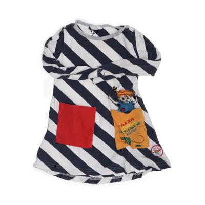 Klänning (Blå, Vit, Röd, Flerfärgad) från Pippi Långstrump