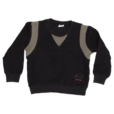 Sweatshirt (Black, Green) from Soho Cotton, Elastane
