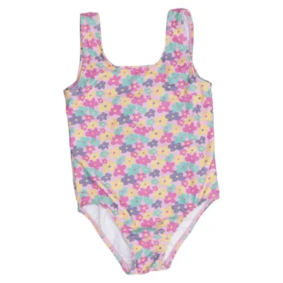 Maillot de bain une pièce (Rose, Multicolore) Élasthane, Polyester